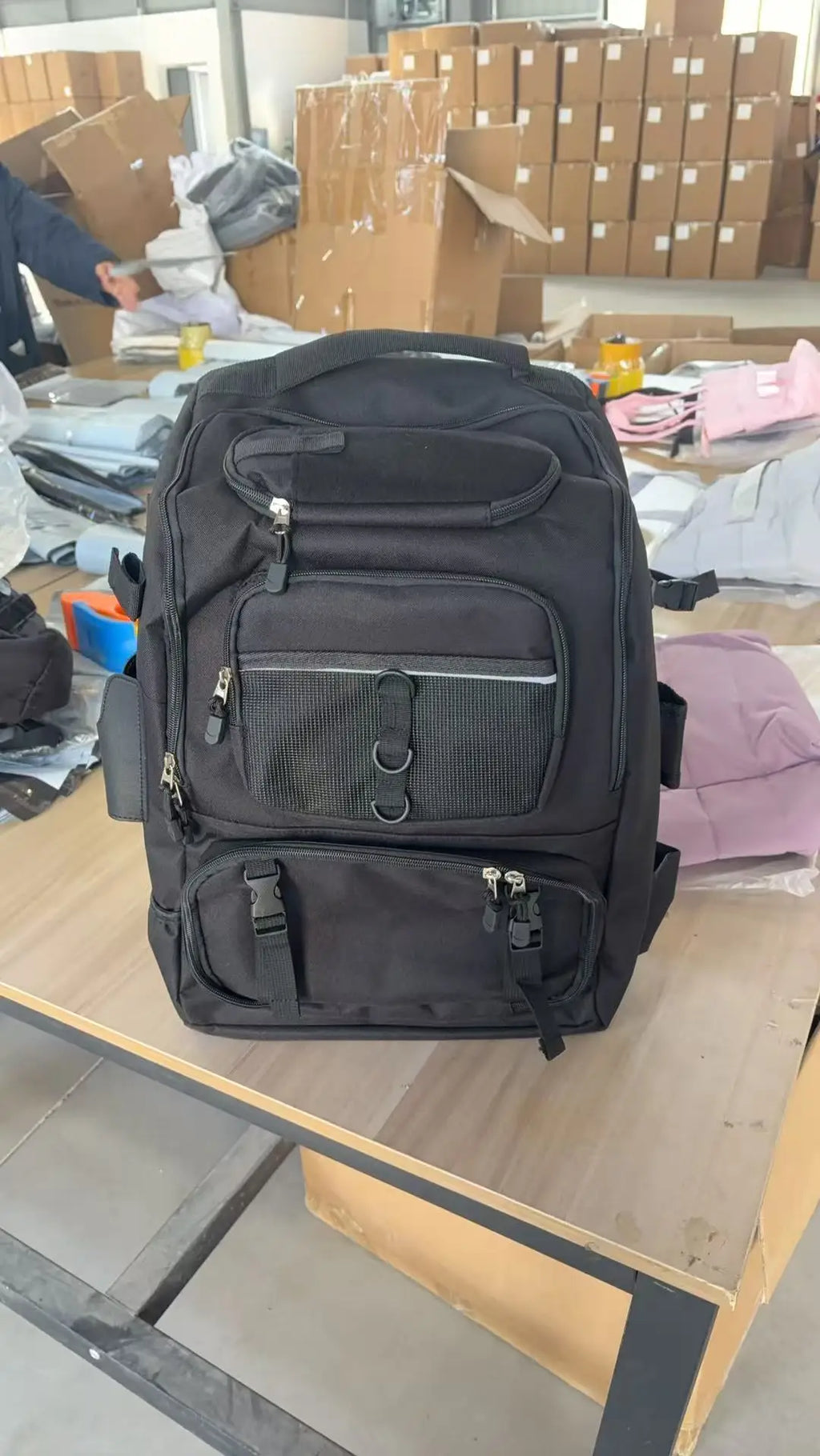 40L Fishing Gear Backpack with Rod Holders Fishing Lure Organizer Storage Bag Outdoor Hunting Backpack