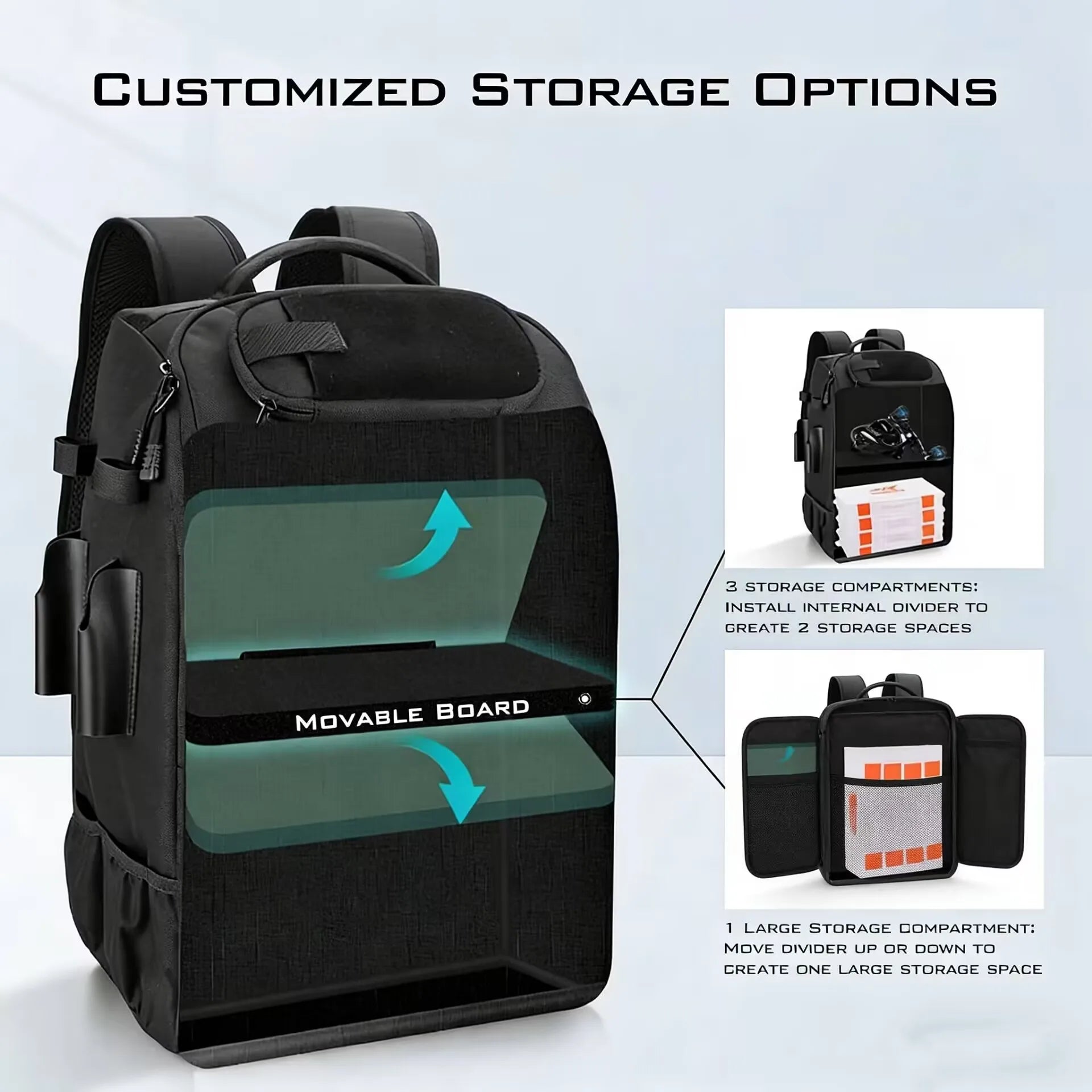 40L Fishing Gear Backpack with Rod Holders Fishing Lure Organizer Storage Bag Outdoor Hunting Backpack