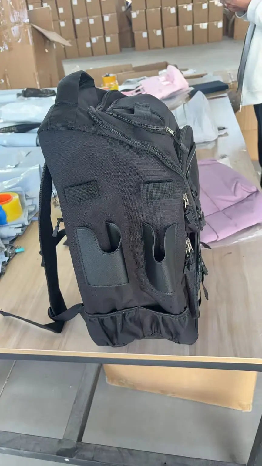 40L Fishing Gear Backpack with Rod Holders Fishing Lure Organizer Storage Bag Outdoor Hunting Backpack